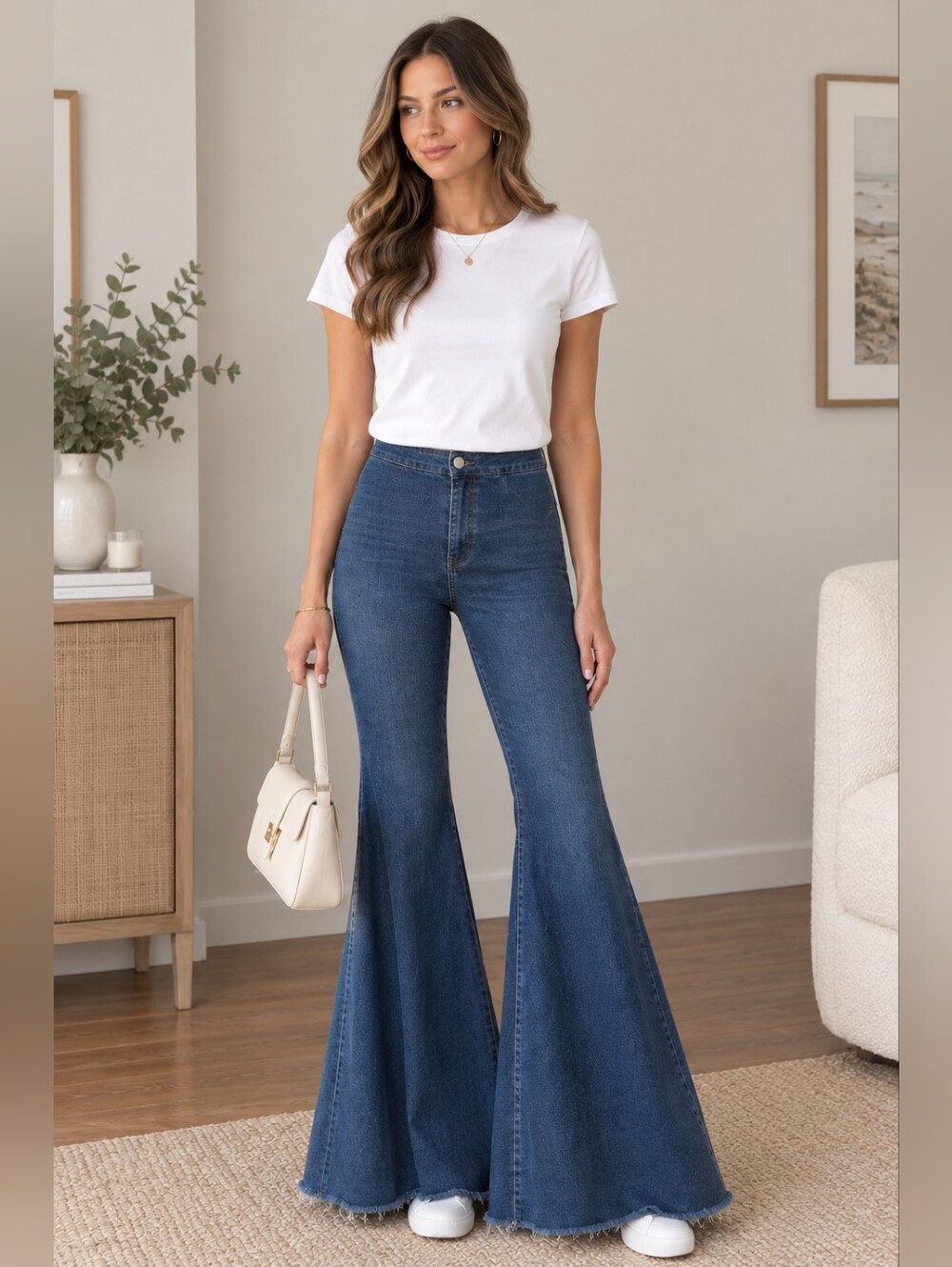 We The Free Just Float On High-Rise Flare Jeans